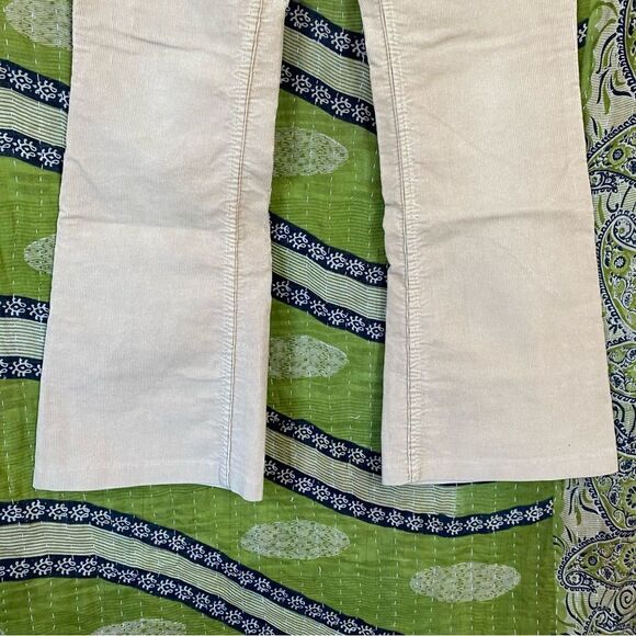 Y2K Mossimo Stretch Khaki Corduroy Flared Pants Size 7 - Picture 4 of 16